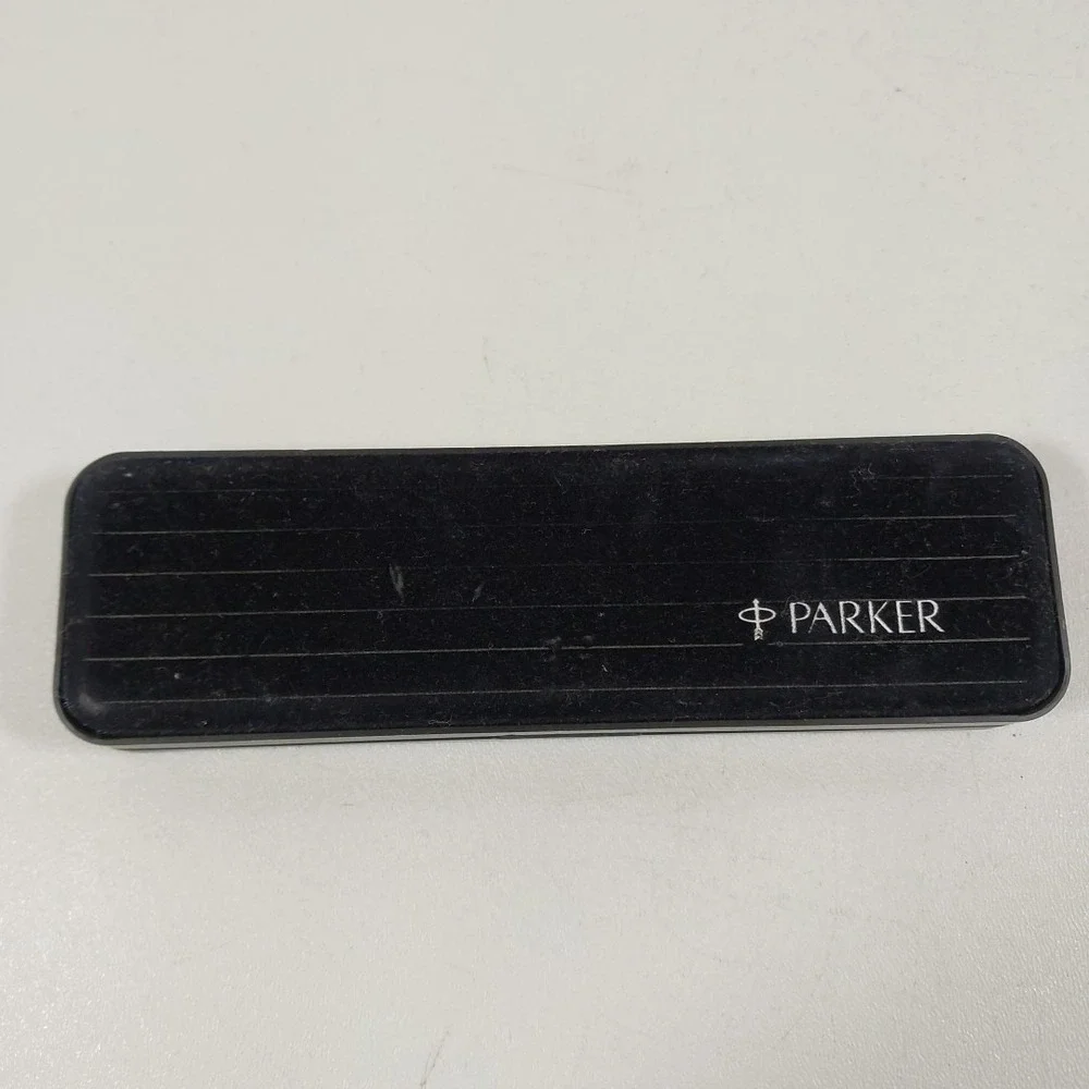 Parker‎ Insignia Ballpoint Pen Matte Black & Gold Trim Made In USA Tested In Box